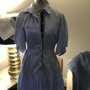 Pinko ligh blue pleated shirt dress